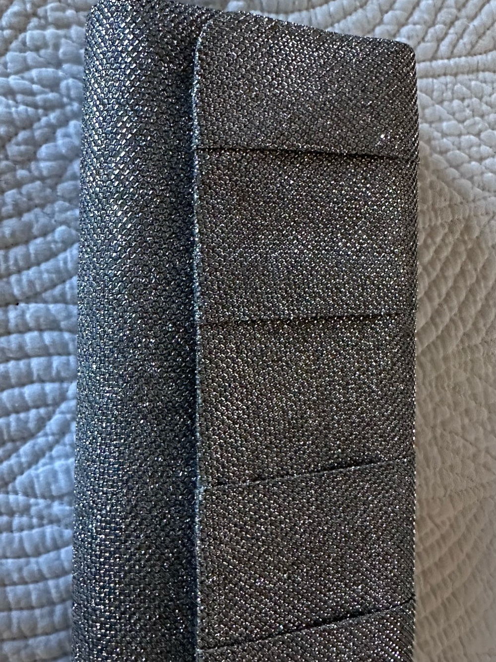 Metallic Silver clutches Subtle Sparkle - cocktail purse